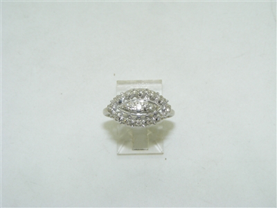 1950's 14k white gold diamond ring