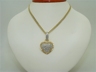 Beautiful Diamond Heart Necklace