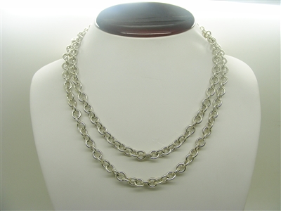 Sterling Silver Double Necklace