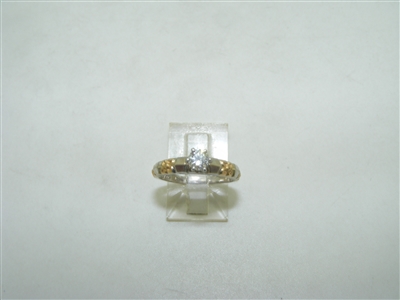 Two tone Diamond Engagement Ring
