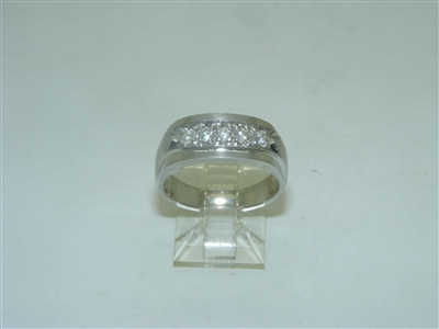 Unisex Diamond White gold Ring