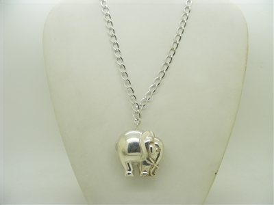 sterling silver (925) elephant chain necklace