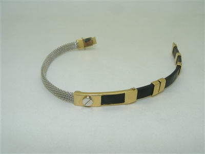 14k yellow and white bracelet