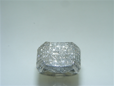 Mens Invisible Set Diamond Ring