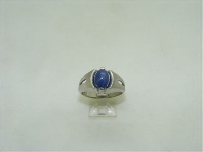 Lindy blue star sapphire ring