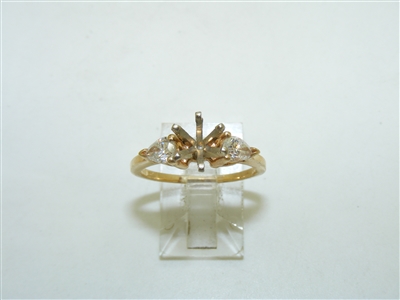 14k Yellow And White Gold Setting