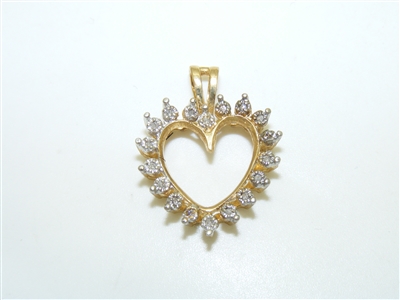 Gorgeous Diamond Heart Pendant