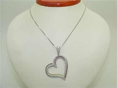 Beautiful Designed Heart Pendant with Chain