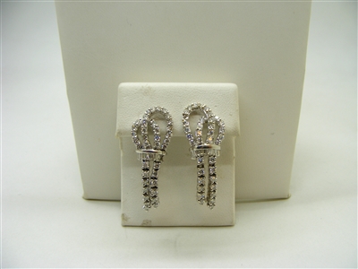 1.5 Carats Diamond Hanging Earrings