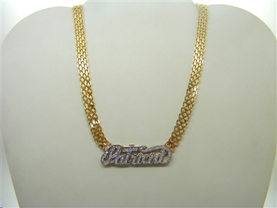 "Patricia" Double Name Plate