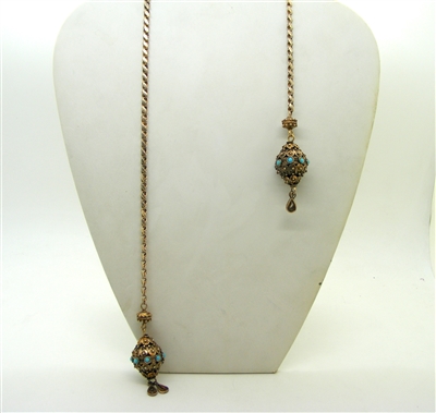 Moraco 1950 Turquoise  Silver Necklace