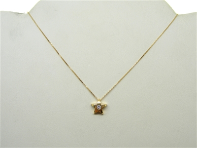 Star Diamond Pendant(w/ Chain)