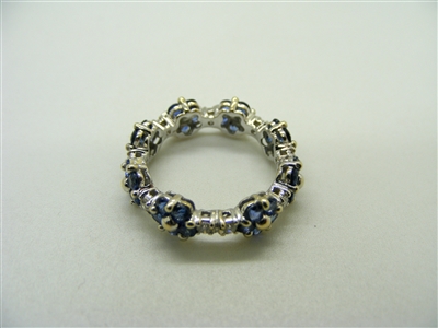 Eternity Blue Tanzanite Ring