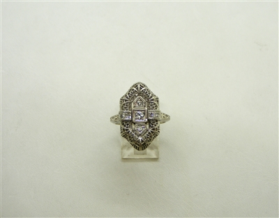 Art Deco 30 Points Ring
