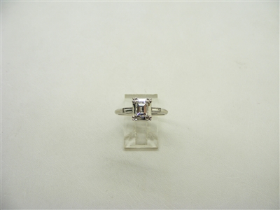 Vintage 65 Points Emerald Cut Engagement Ring