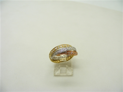 Trinity Diamond 14 K Gold Rings