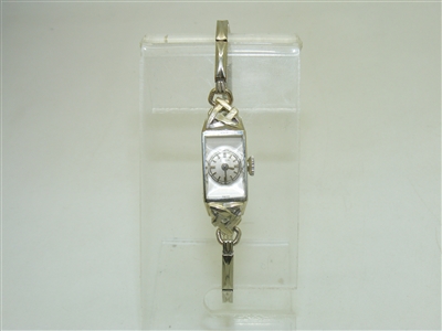 14k White Gold Vintage Bulova Watch