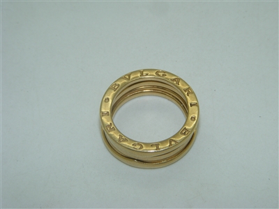 Bvlgari Bulgari B Zero-1 Wide 18k Yellow Gold Band Ring
