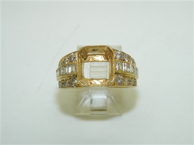 18k Yellow Gold Empty Setting For Your Choice Of Stone