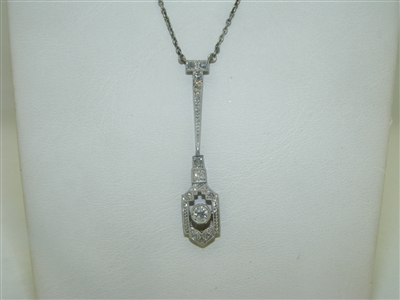 Vintage Platinum Diamond Necklace