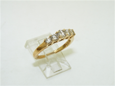 Anniversary 14k Yellow Gold Diamond Ring