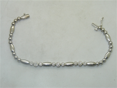 14k White gold Diamond Tennis Bracelet