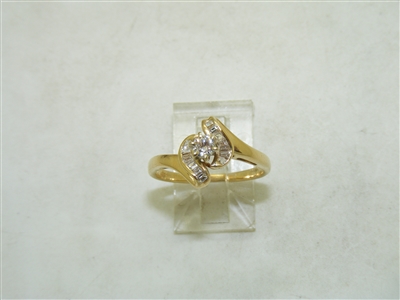 Gorgeous 14k Yellow Gold Diamond Ring