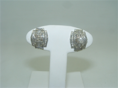 Beautiful Stunning Diamond French clip earrings