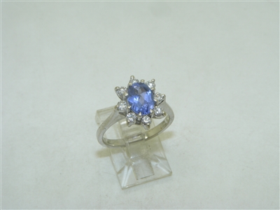 Beautiful Diamond Tanzanite Ring