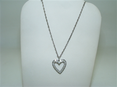 Beautiful open Heart Diamond Pendant