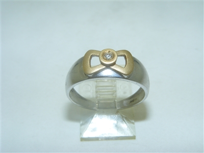 Multi tone Gold Diamond ring
