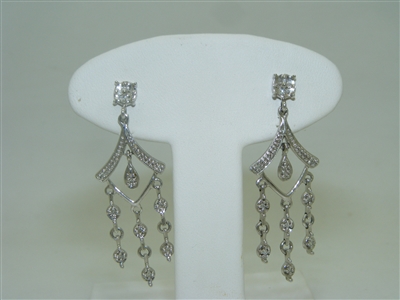 Beautiful Diamond Chandelier Earrings