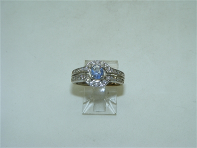 Gorgeous Australian Sapphire White Gold Engagement Ring