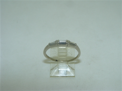 Diamond tapered baguette ring