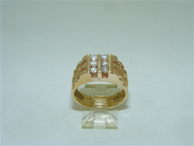 14k yellow gold Nugget ring