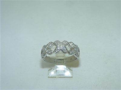18k White Gold Triple X Diamond Rings